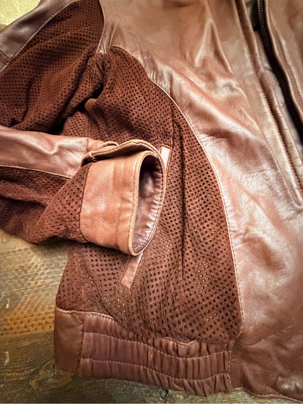 Stunning Vintage 80’s Remy Soft Leather 42 L Jacket with suede features GUC RARE - Picture 7 of 15